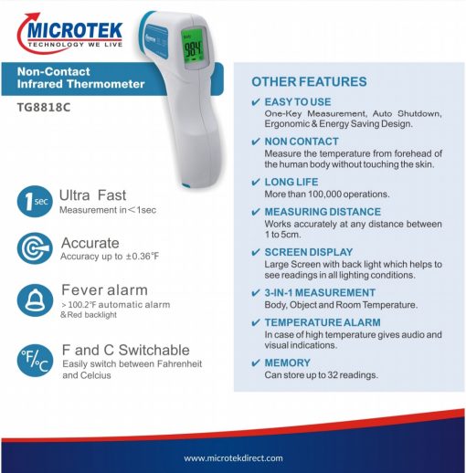 Thermometer Infra Red Microtek