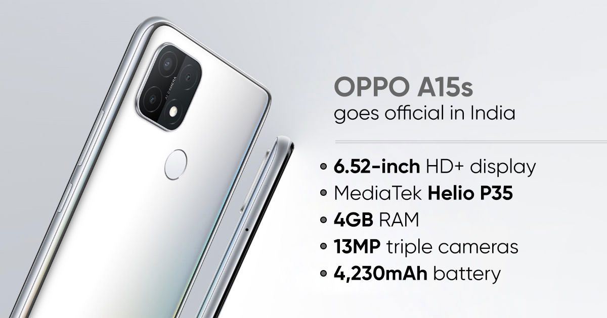 Oppo A15s