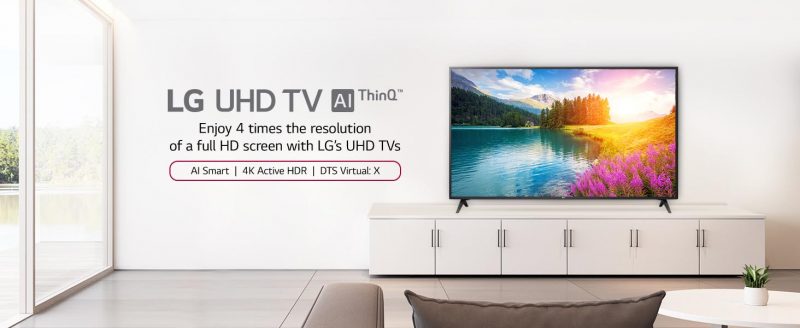 LG 55 inch UHD TV On EMI