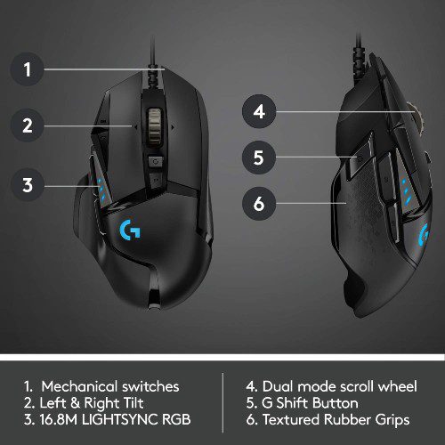 Logitech G502 Wired Gaming Mouse Price In India