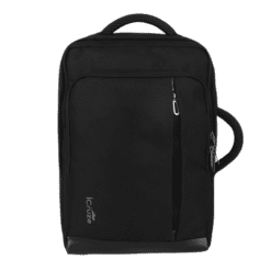 iCruze 2 in 1 Backpack 16 inch Convertible Laptop Bag Black