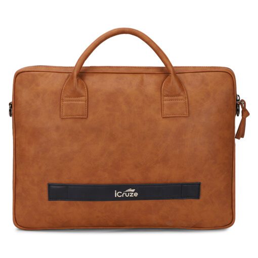 iCruze Elite Slim 15 inch Messenger Bag Tan