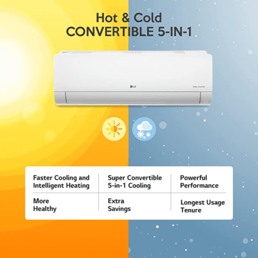 LG 1.5 Ton 3 Star Hot & Cold DUAL Inverter Split AC