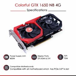 Colorful GeForce GTX 1650 4GB Graphics Card