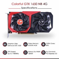Colorful GeForce GTX 1650 4GB Graphics Card