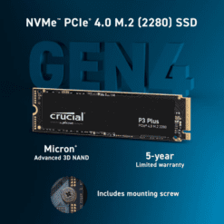 Crucial P3 Plus 4.0 3D NAND 1TB SSD