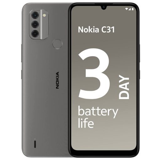 Nokia C31 3GB Memory 32GB Memory Charcoal Bajaj EMI Card