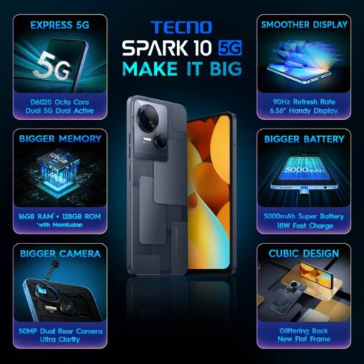Tecno Spark 10 5G 8GB 128GB Kotak Debit Card EMI