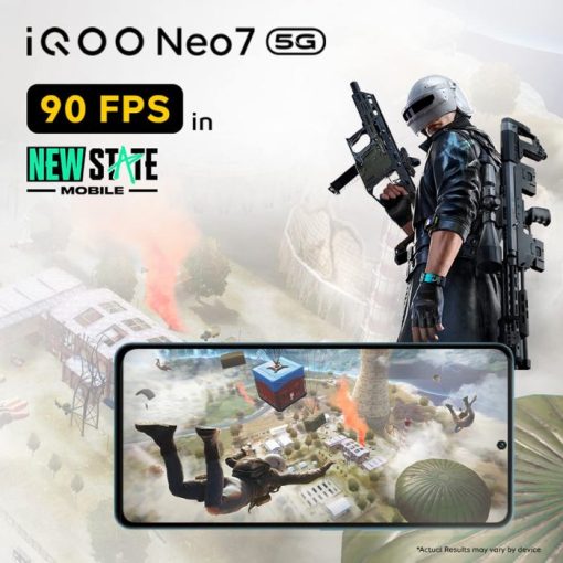iQOO Neo 7 5G 8GB 128GB Interstellar Black at No Cost EMI