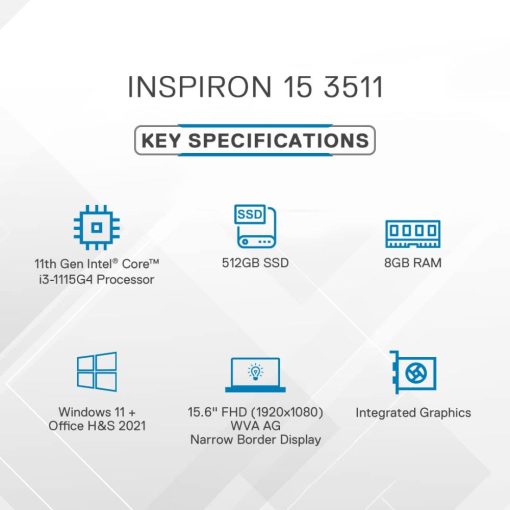 Dell Inspiron 3511 Intel Core i3-1115G4 Laptop Bajaj EMI Card