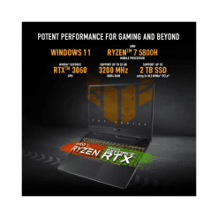 ASUS TUF Gaming A15 Ryzen 7 Core 5800H IDFC Cardless EMI