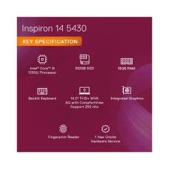 Dell Inspiron 5430 Intel Core i5-1335U Kotak Cardless EMI