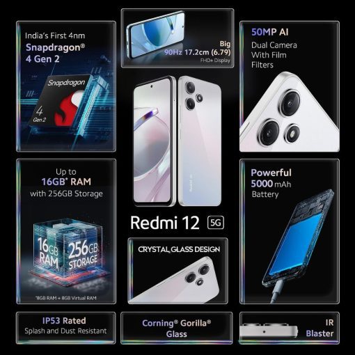 Redmi 12 5G 4GB 128GB Mobile on Kotak Debit Card EMI