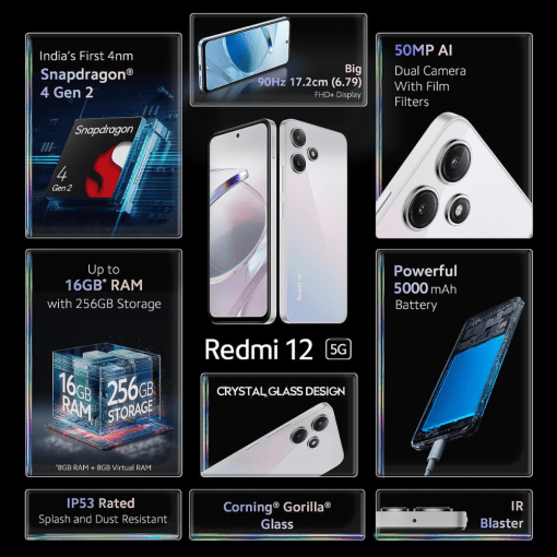 Redmi 12 5G Mobile on Bajaj Finserv EMI Card