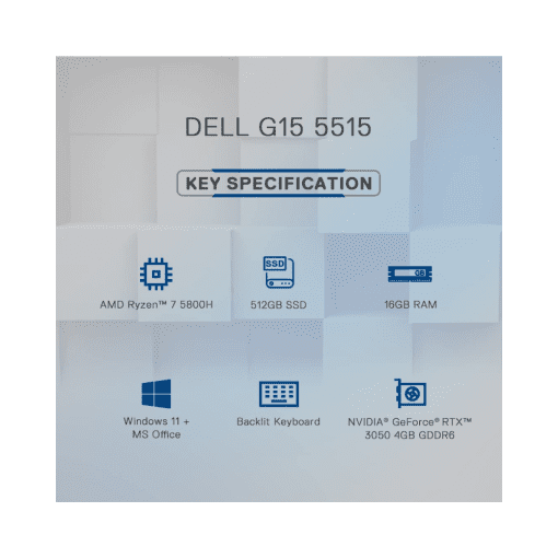 Dell G15-5515 AMD Ryzen 7 5800H Axis Debit Card EMI