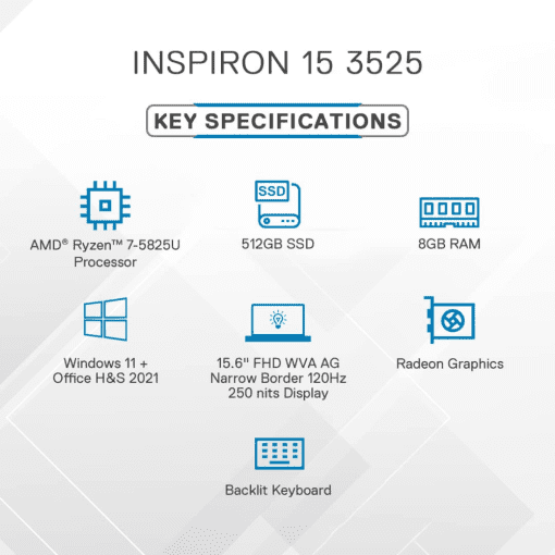 Dell Inspiron 3525 AMD Ryzen-7 5825U Kotak Flexipay