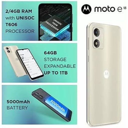 Motorola E13 4GB 64GB Mobile on EMI without Credit Card