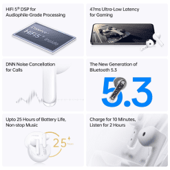 OPPO Enco Air 3 White Wireless in-Ear Earbuds – Kotak Flexipay