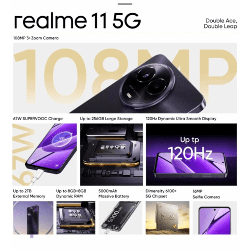 Realme 11 5G 8GB Memory 256GB Storage Best Online Price