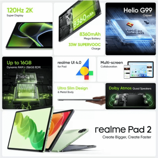 Realme pad 2 8GB Memory 256GB Storage – KrediBee Paylater