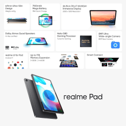 Realme pad wifi+4G 3GB Memory 32GB Axis Debit Card EMI