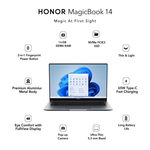 Honor MagicBook 14 AMD Ryzen 5 5500U – KrediBee Paylater