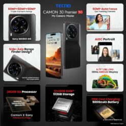 TECNO CAMON 30 Premier 5G Mobile on EMI